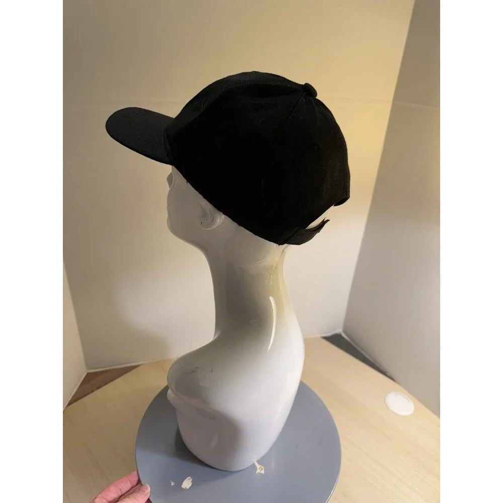 Spirit Brand NASA Hat Black Baseball Cap Cotton Strap-Back Hat Adjustable M